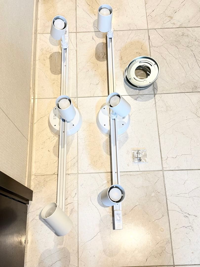 オーデリック 簡易取付ライティングダクトレール　2つセット スポットライト