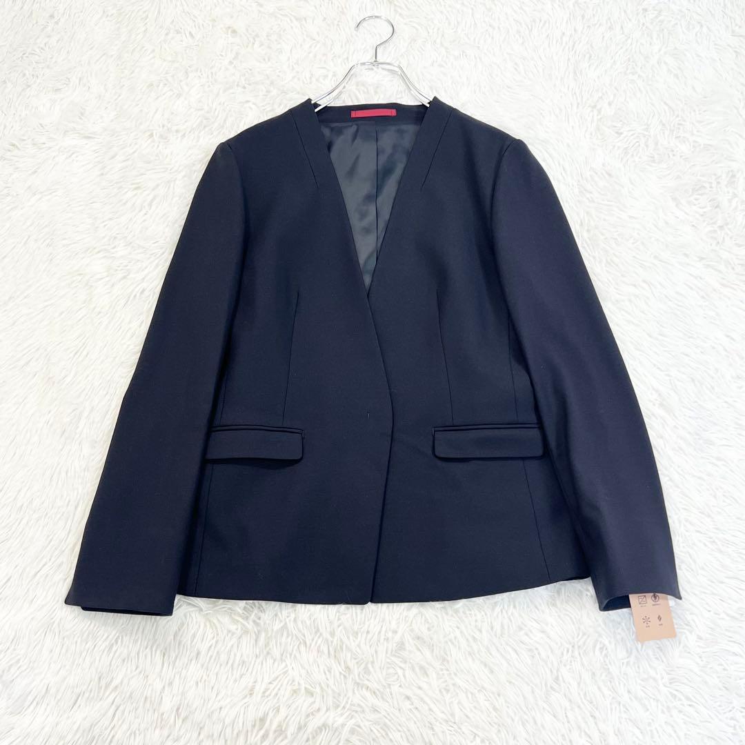 【専用】les mues ノーカラージャケット　パンツスーツ　ビジネススーツ