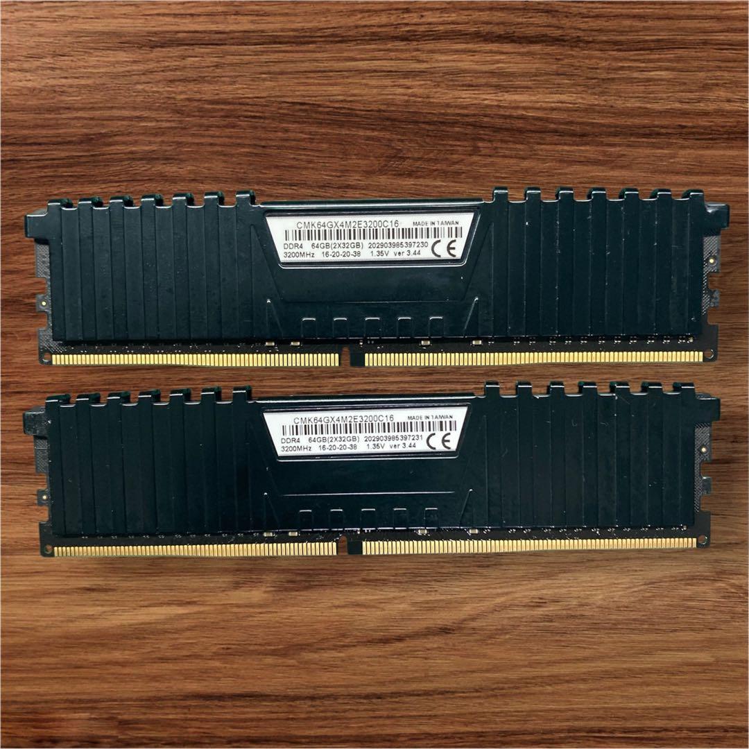 【Memtest済】Corsair 32GB×2 DDR4-3200 CL16