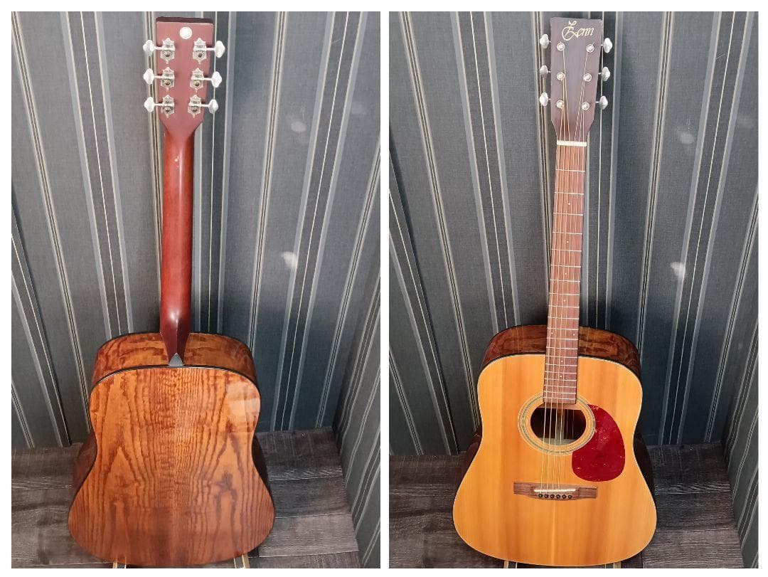 サウンドハウス ZENN 杢目 木目 アコースティックギター 新品弦 アコギ