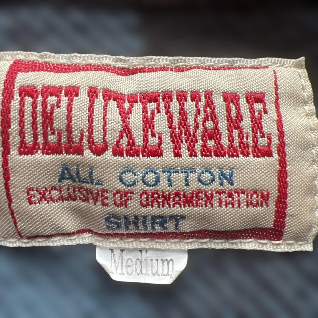 デラックスウエア HV-00WS ウエスタンシャツ M 日本製 ネイビー