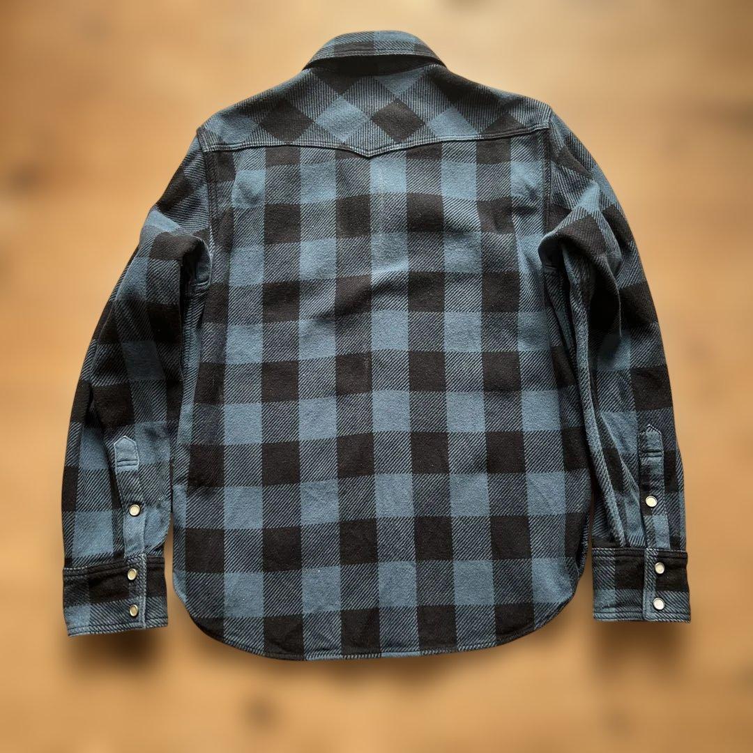 デラックスウエア HV-00WS ウエスタンシャツ M 日本製 ネイビー