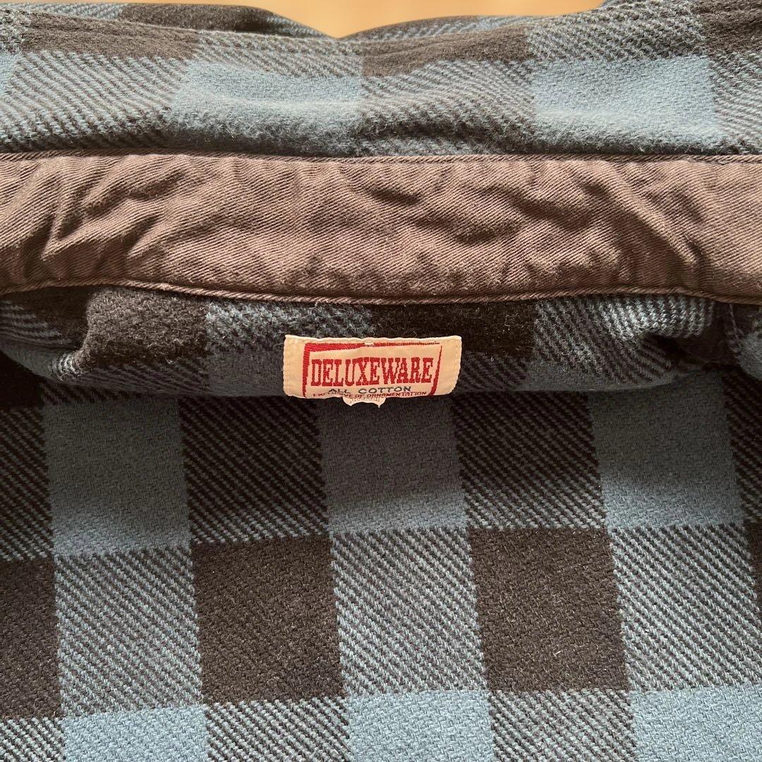 デラックスウエア HV-00WS ウエスタンシャツ M 日本製 ネイビー