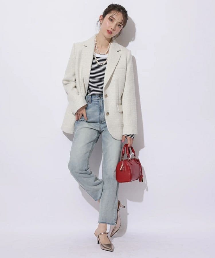 新品タグ付き　アプワイザーリッシェ　ヘルシーデニム　ライトブルー