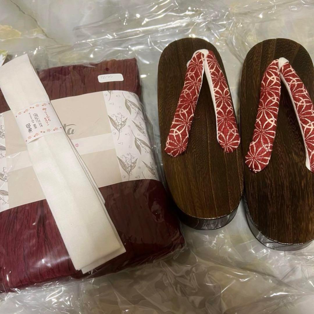 浴衣　セット　ネイビー　レッド　花柄　キャバ　ディータ　Dita