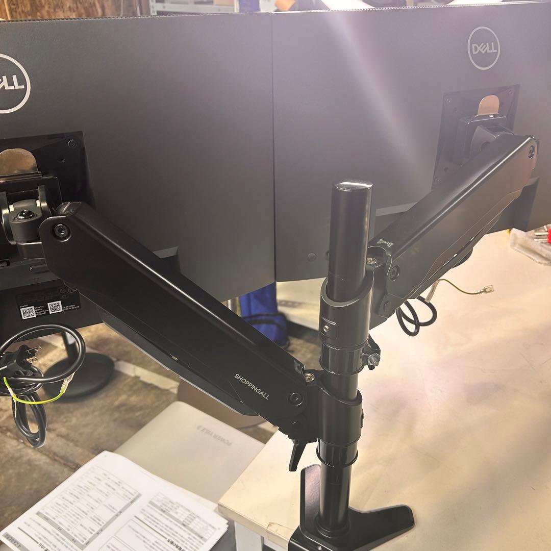 4839【デュアルモニターセット】DELL P2422H 2台 アームセット