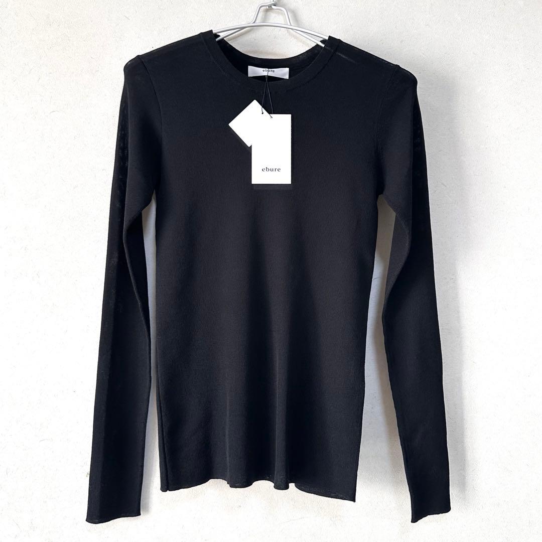 新品タグ付✨エブール 2024 コンパクトセミシアー ニット 38