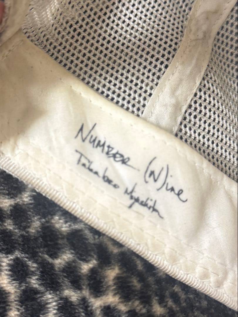 {希少} ナンバーナイン NUMBER (N)INE FUCK キャップ　白