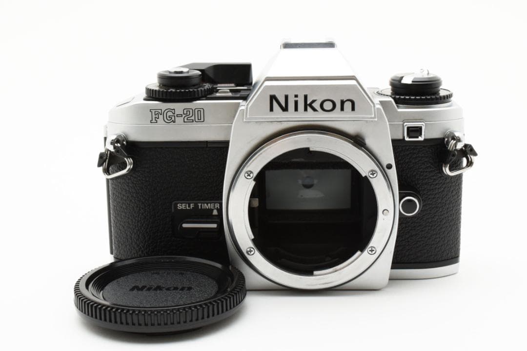 超美品 ニコン FG-20 シルバー フィルムカメラ　モルト新品交換済 M117
