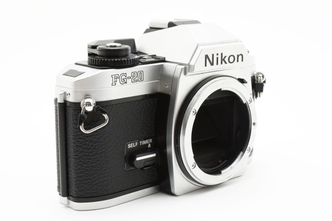 超美品 ニコン FG-20 シルバー フィルムカメラ　モルト新品交換済 M117