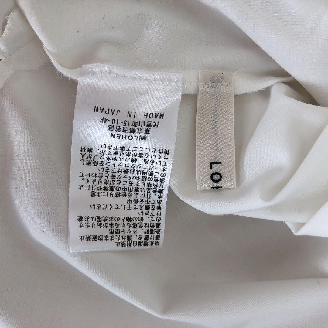 美品！LOHEN ケープブラウス　ホワイト 長袖 シャツ　ローヘン