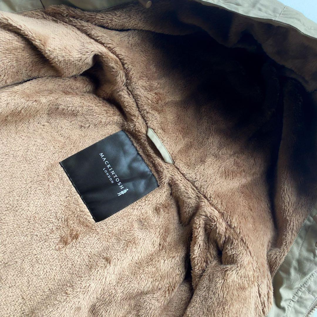 【袖先までボア】マッキントッシュロンドン コットンブルゾン ベージュ 38