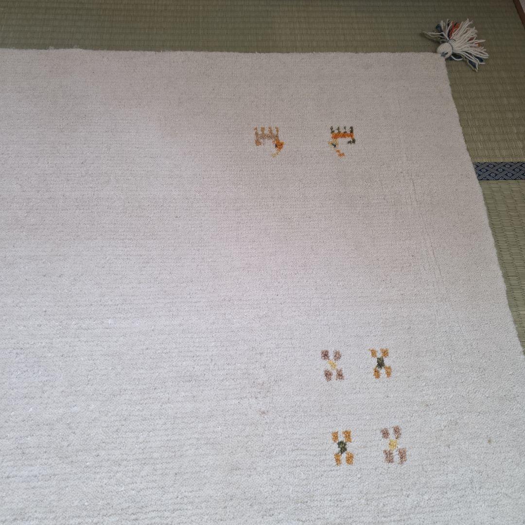 m*n様 グラムスタイル ギャッベ ラグ 絨毯 2畳 190x190cm アイボ