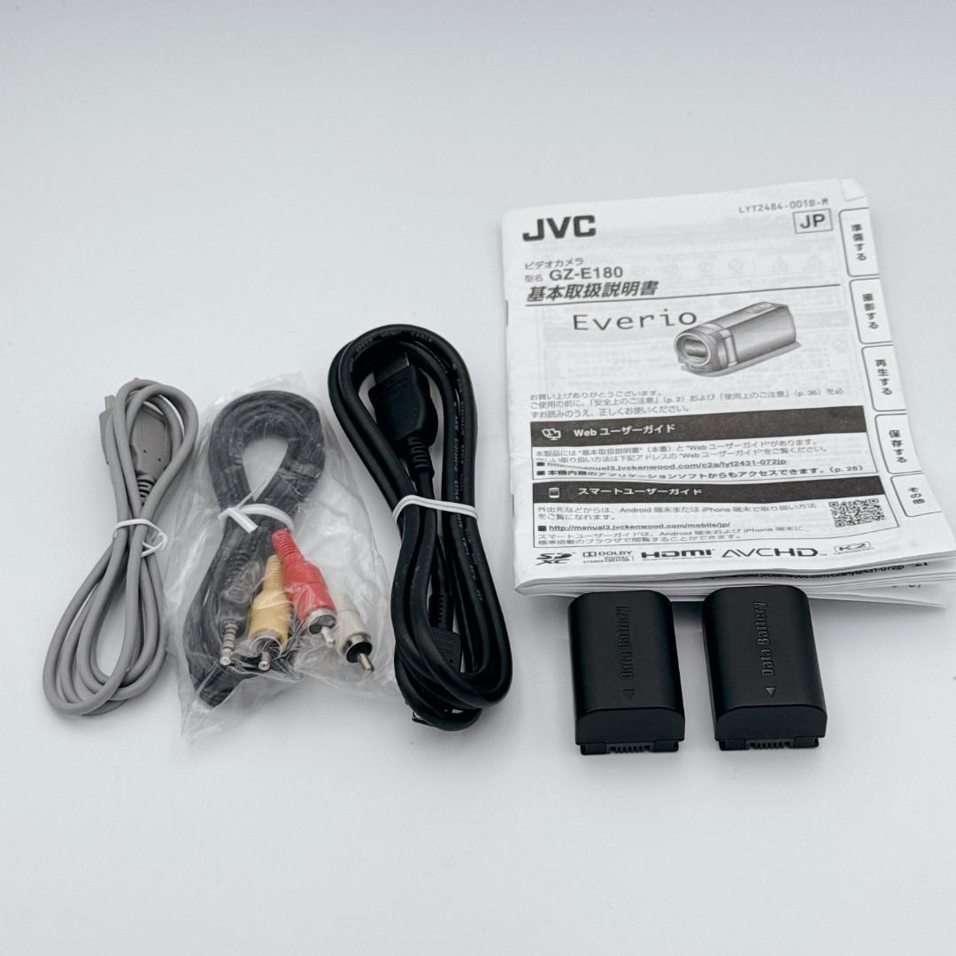【美品】JVC Everio フルハイビジョンビデオカメラ GZ-E180-N