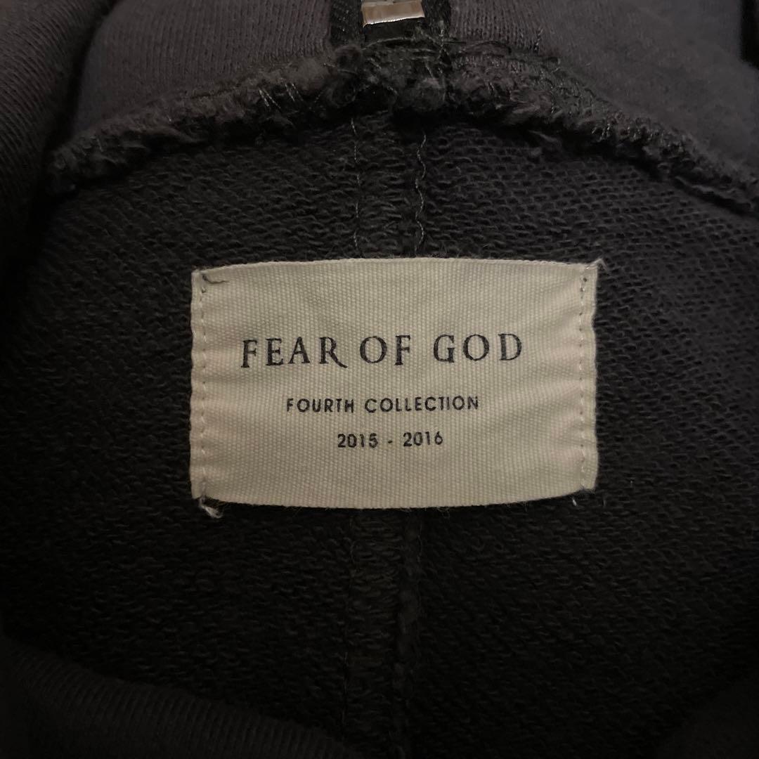 良品　FEAR OF GOD デザインタートルネックジップスウェット　アメリカ製