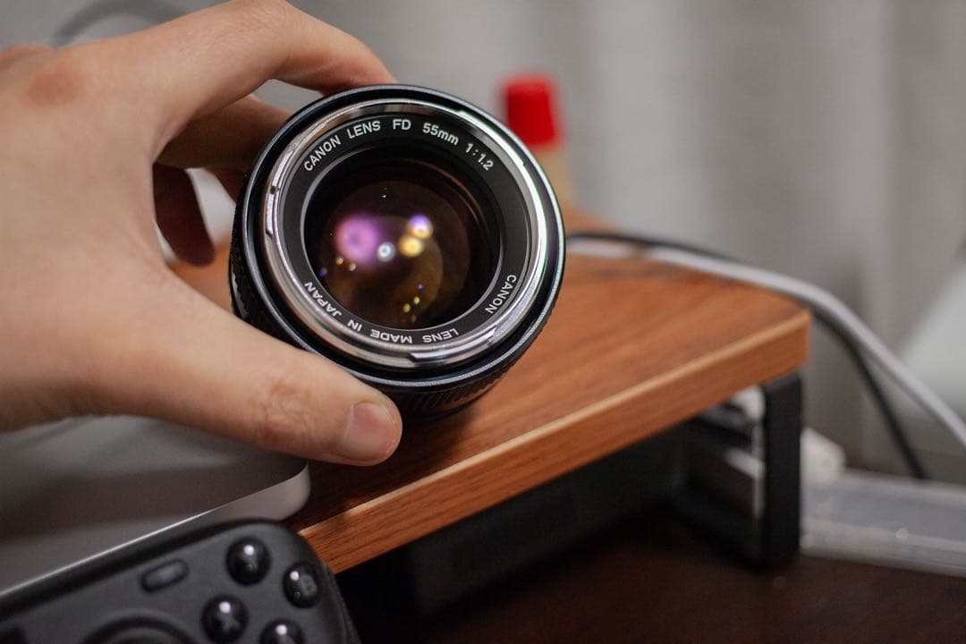 Canon FD 55mm f/1.2 シルバーノーズ レンズ