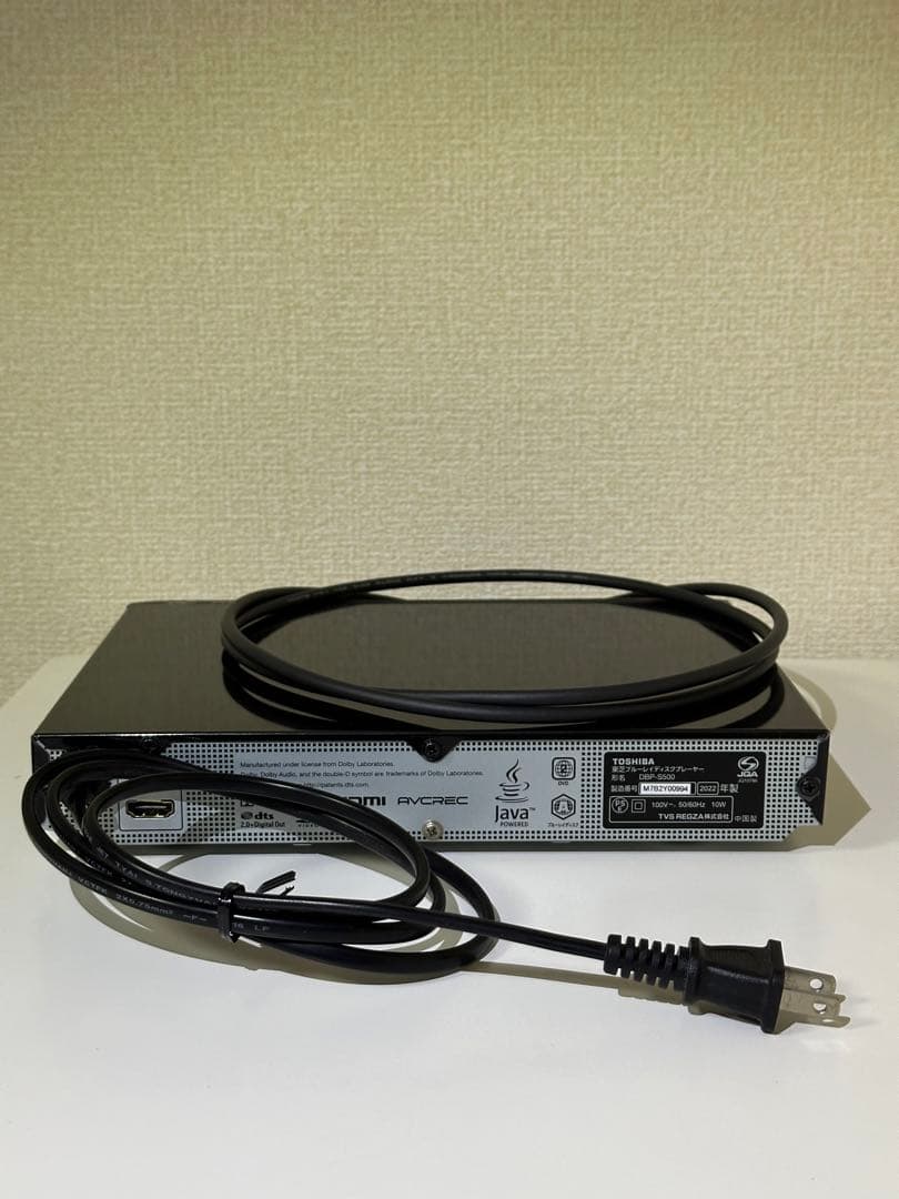 東芝 TOSHIBA REGZA ブルーレイディスクプレイヤー DBP-S500