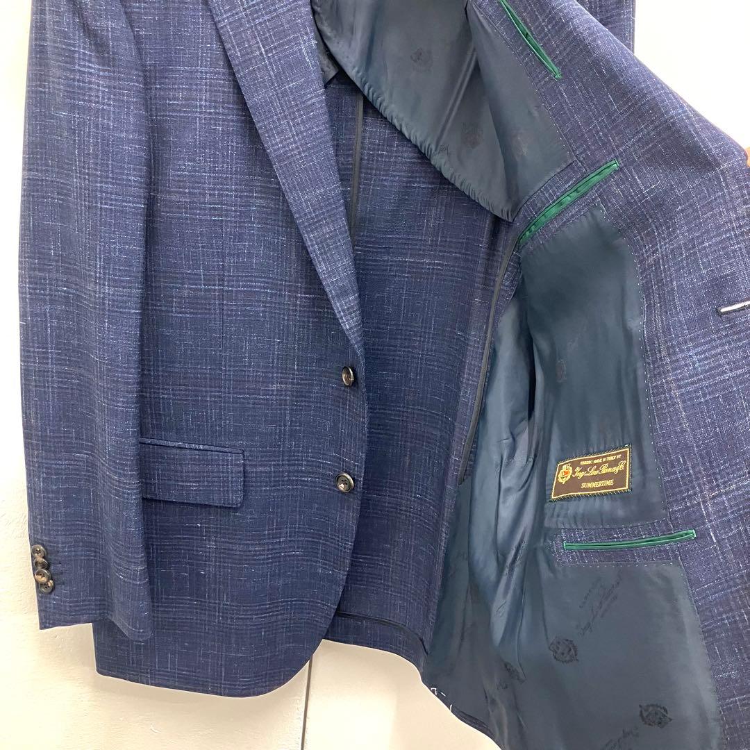 ロロピアーナ サマー ジャケット メンズ インディゴ AB6 春夏 新品