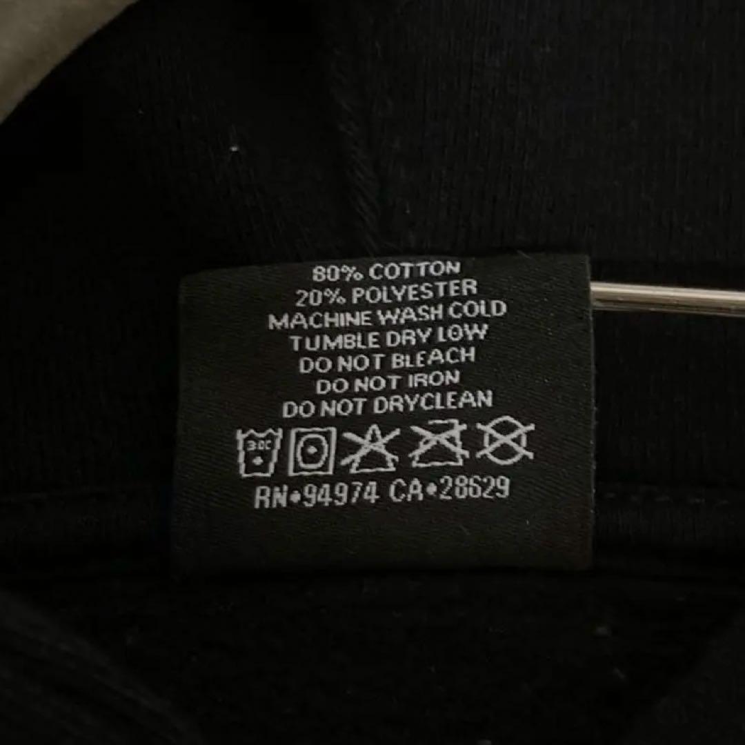 【美品】ステューシー☆センターロゴ　アーチ　パーカー　裏起毛　2XL相当　即完売