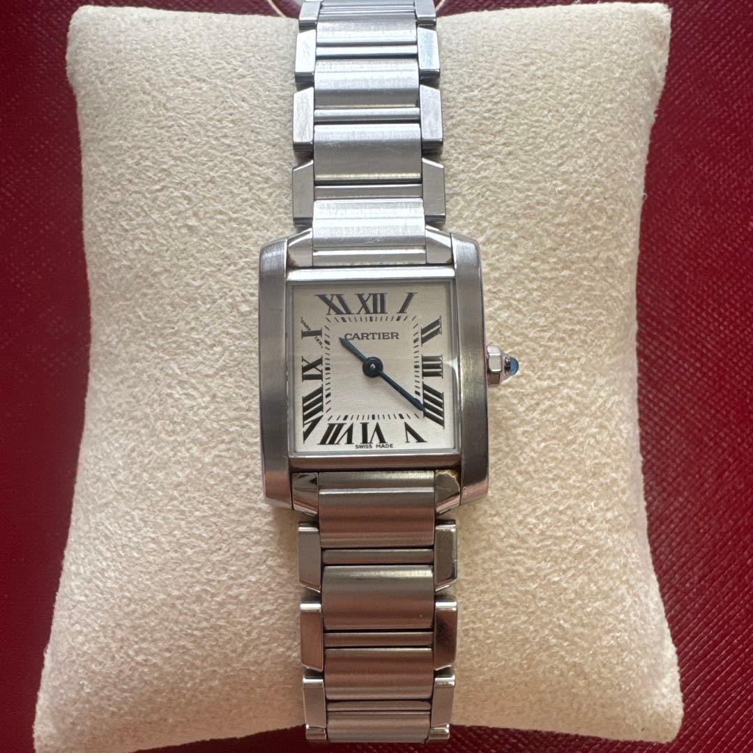 カルティエ タンクフランセーズ レディース　予備コマあり