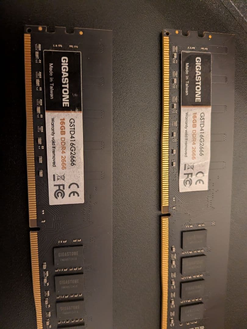 GIGASTONE DDR4 32GB 16GB×2 2666MHz メモリ