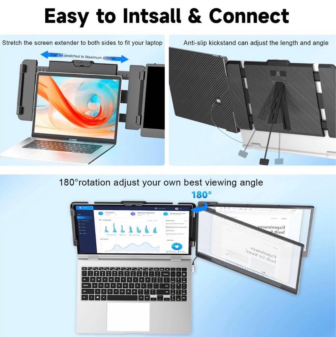 KEFEYA ノートパソコン画面エクステンダー 14インチ ポータブルモニター