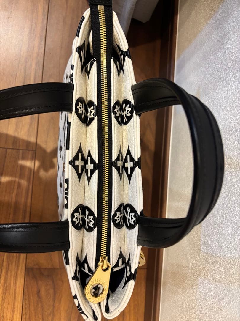 CASTELBAJAC ロゴトートバッグ ホワイト/ブラック