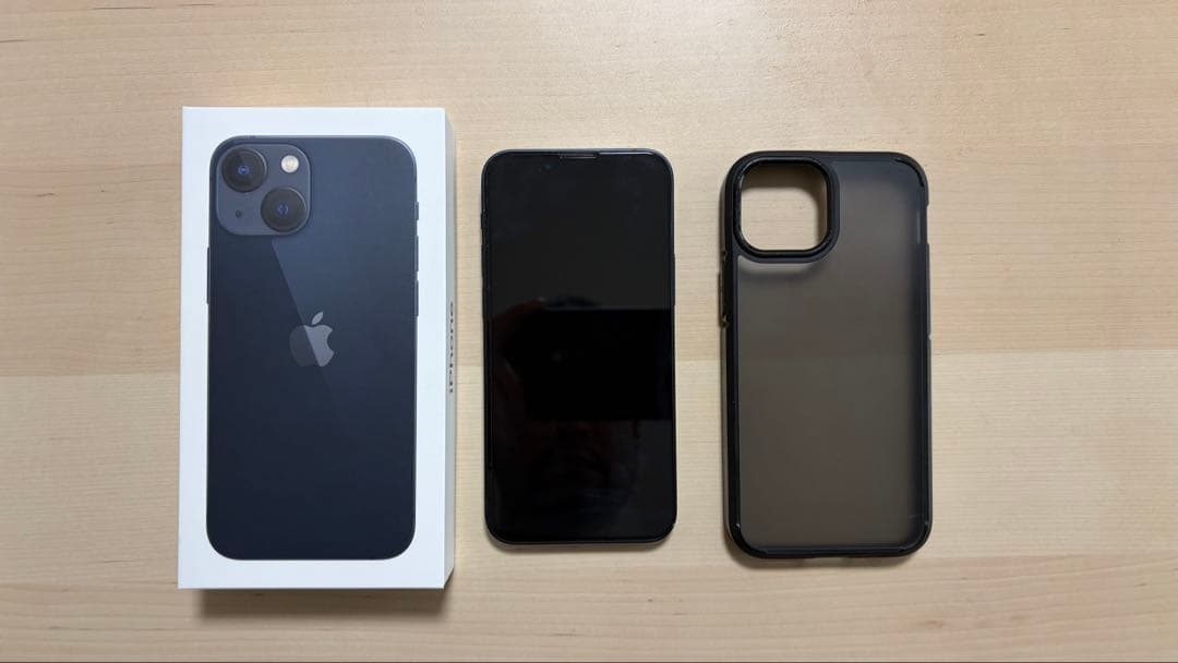 iPhone 13 mini 256GB ミッドナイト　カバー付き