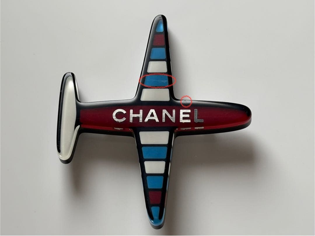 CHANEL シャネル エアライン レジンブローチ　1回着用【極美品】
