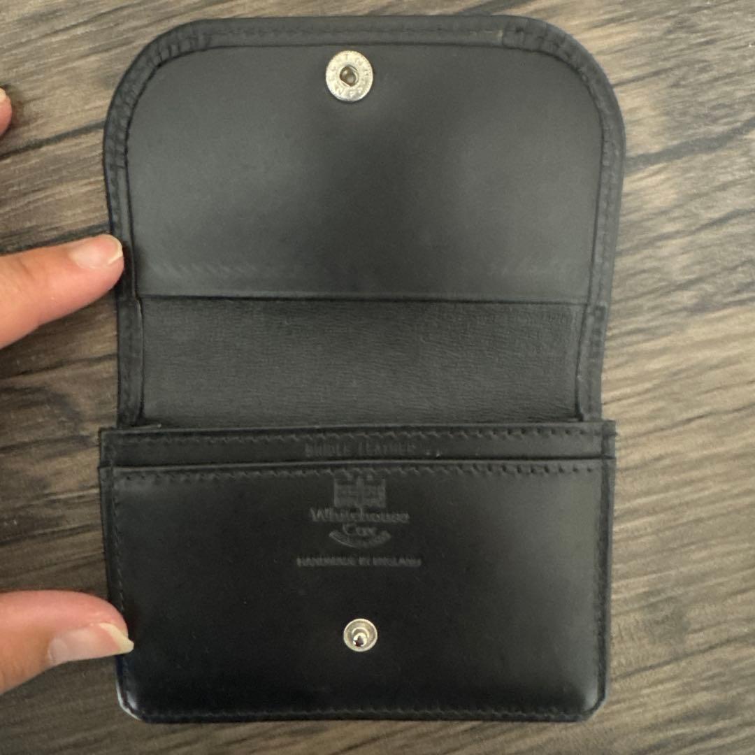 Whitehouse Cox ブライドルレザー 名刺入れ ブラック