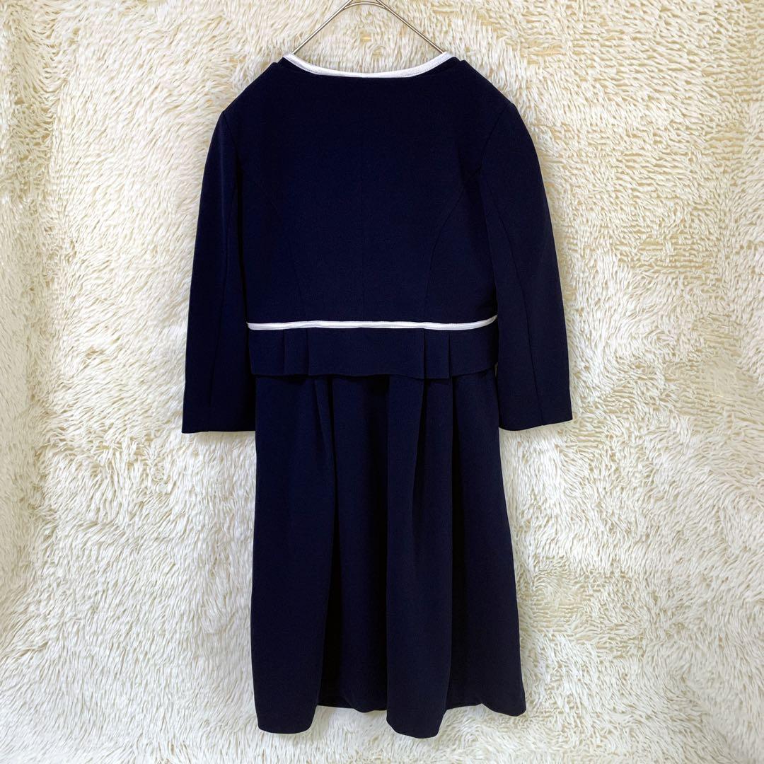 新品★ミルクティー　セットアップ　ネイビー　授乳ワンピース　フォーマル　M