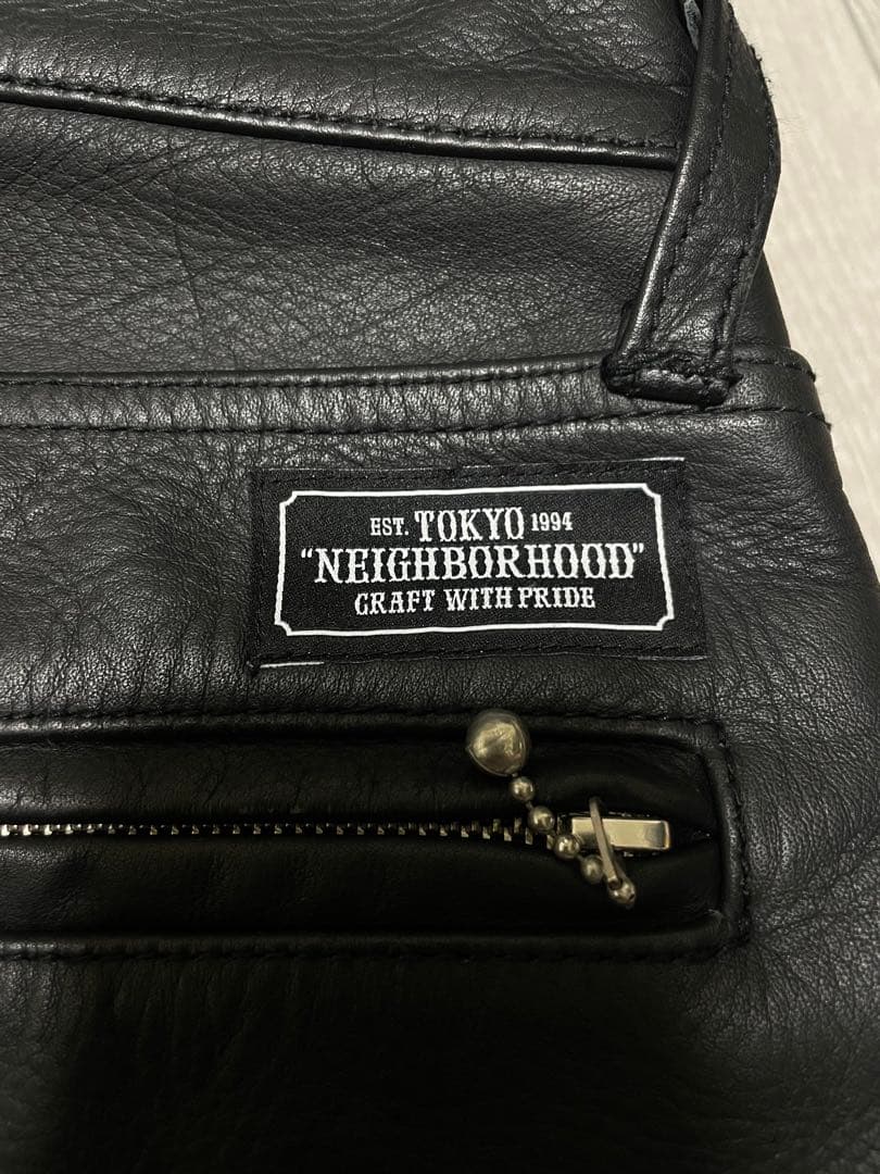 NEIGHBORHOOD レザーパンツ　革パン