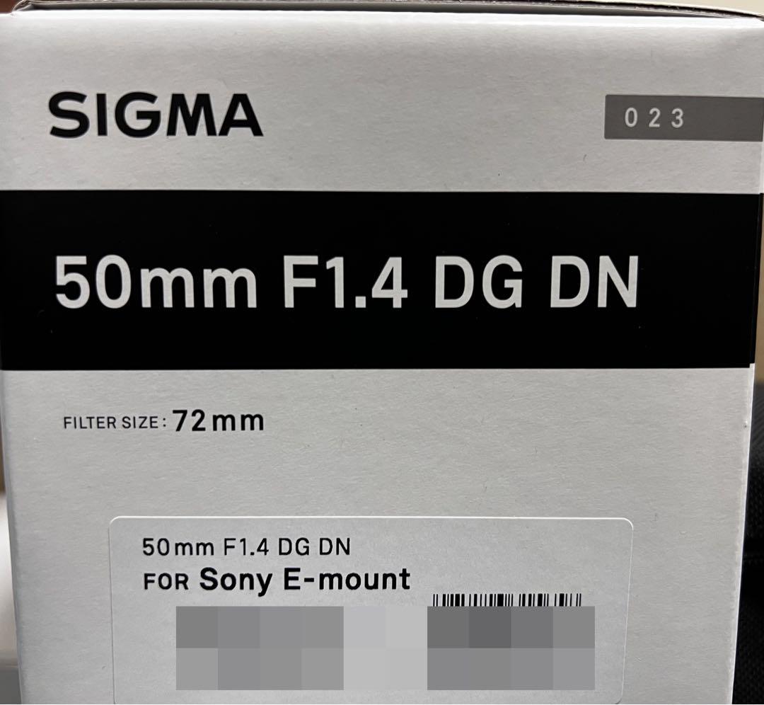 SIGMA 50mm F1.4 DG DN Art SONY Eマウントレンズ