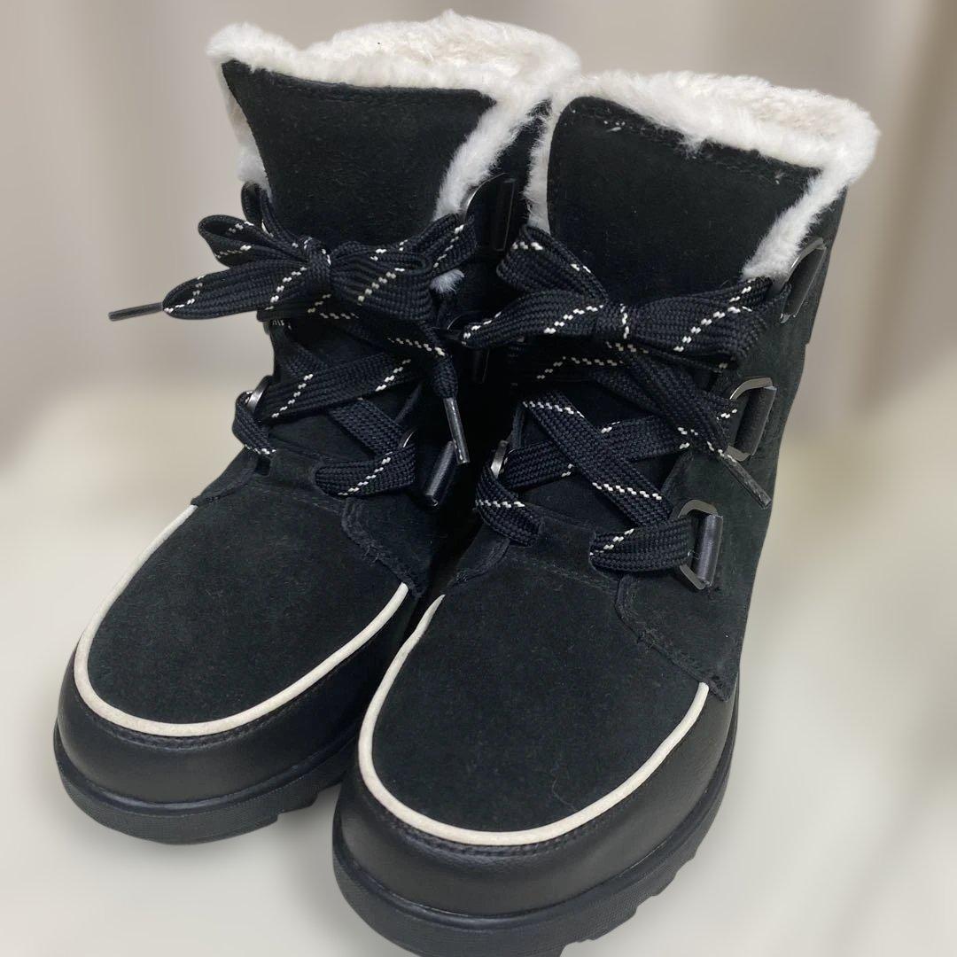 【美品✨】SOREL ソレル OutDry 防水 ウィンターブーツ 24.5黒