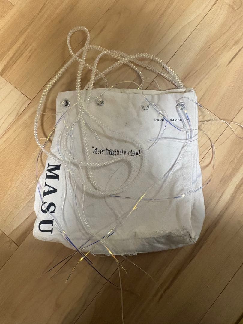 バッグ MASU PEARL STRAP SHOULDER BAG