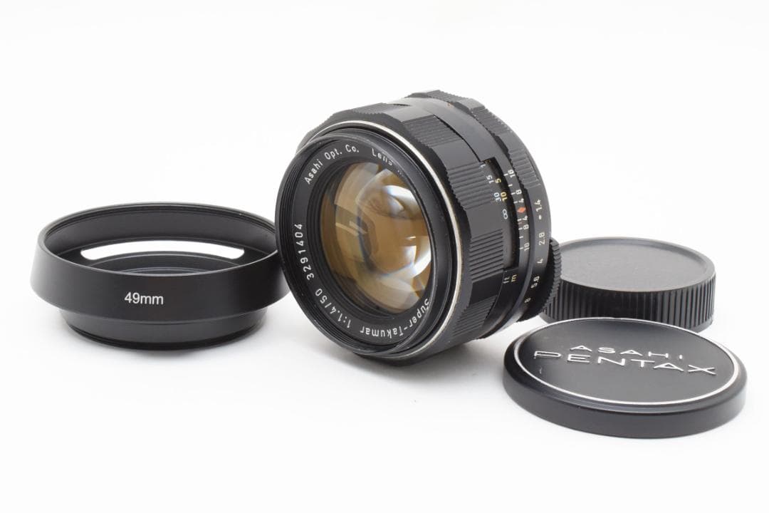 黄変無 Super Takumar 50mm F1.4 フード付 Y183