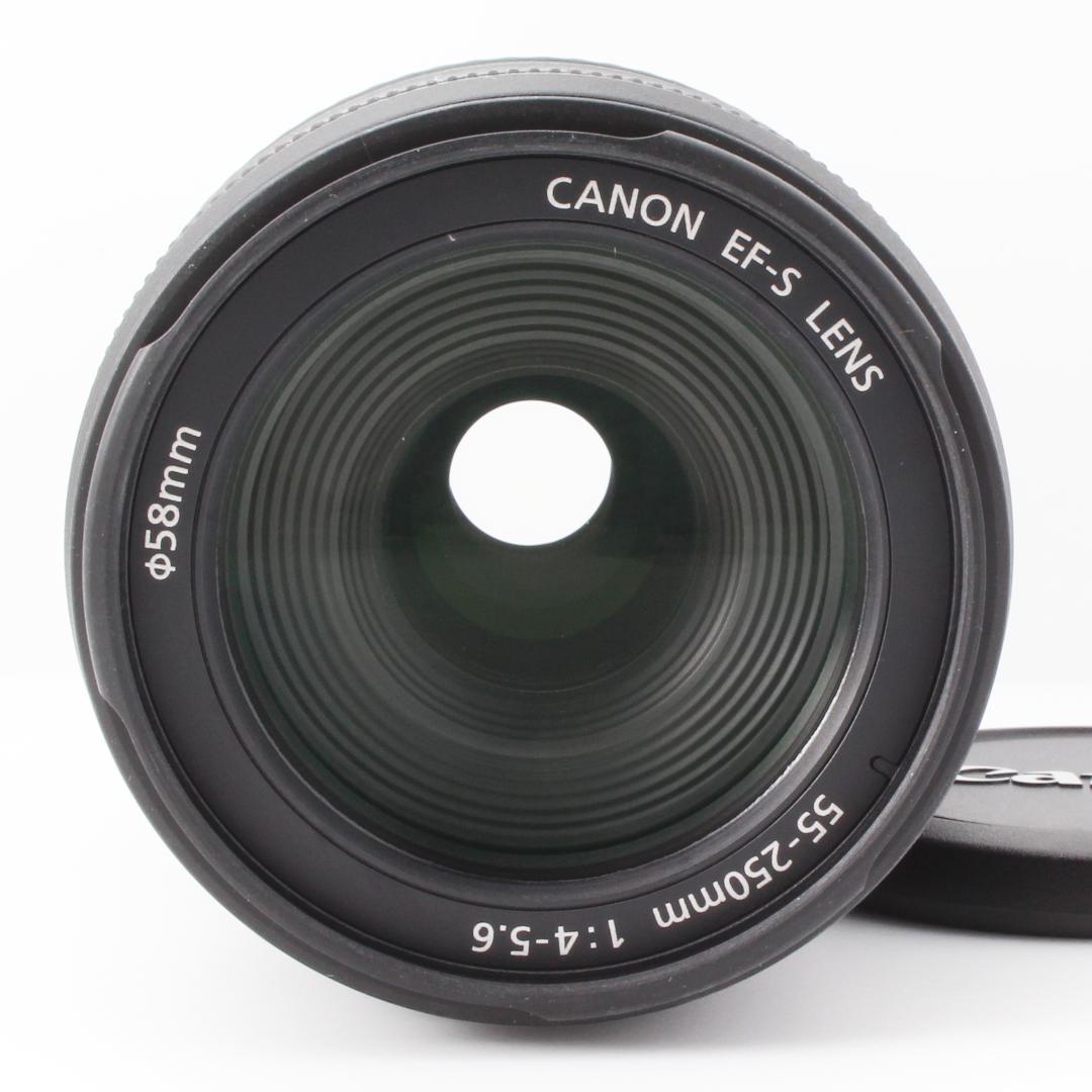 美品　Canon EF-S 55-250mm IS 望遠レンズ　手ぶれ補正　箱付