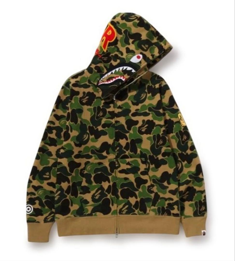 トップス ABC CAMO 2ND SHARK FULL ZIP HOODIE