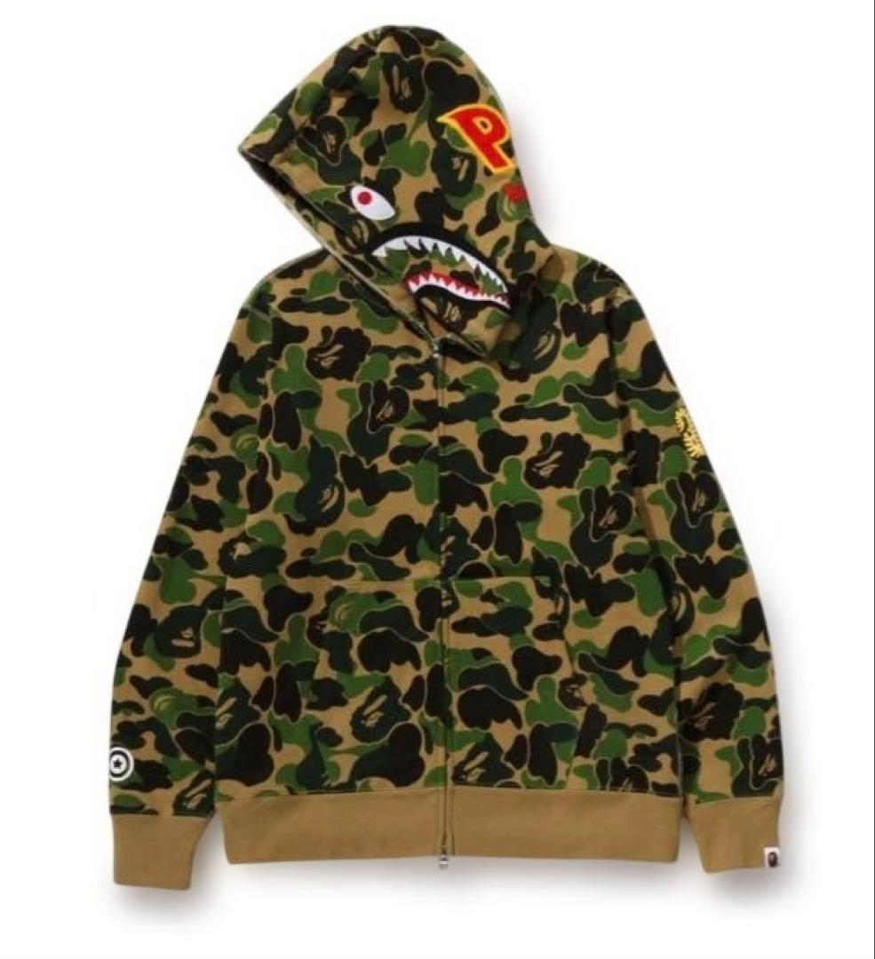 トップス ABC CAMO 2ND SHARK FULL ZIP HOODIE