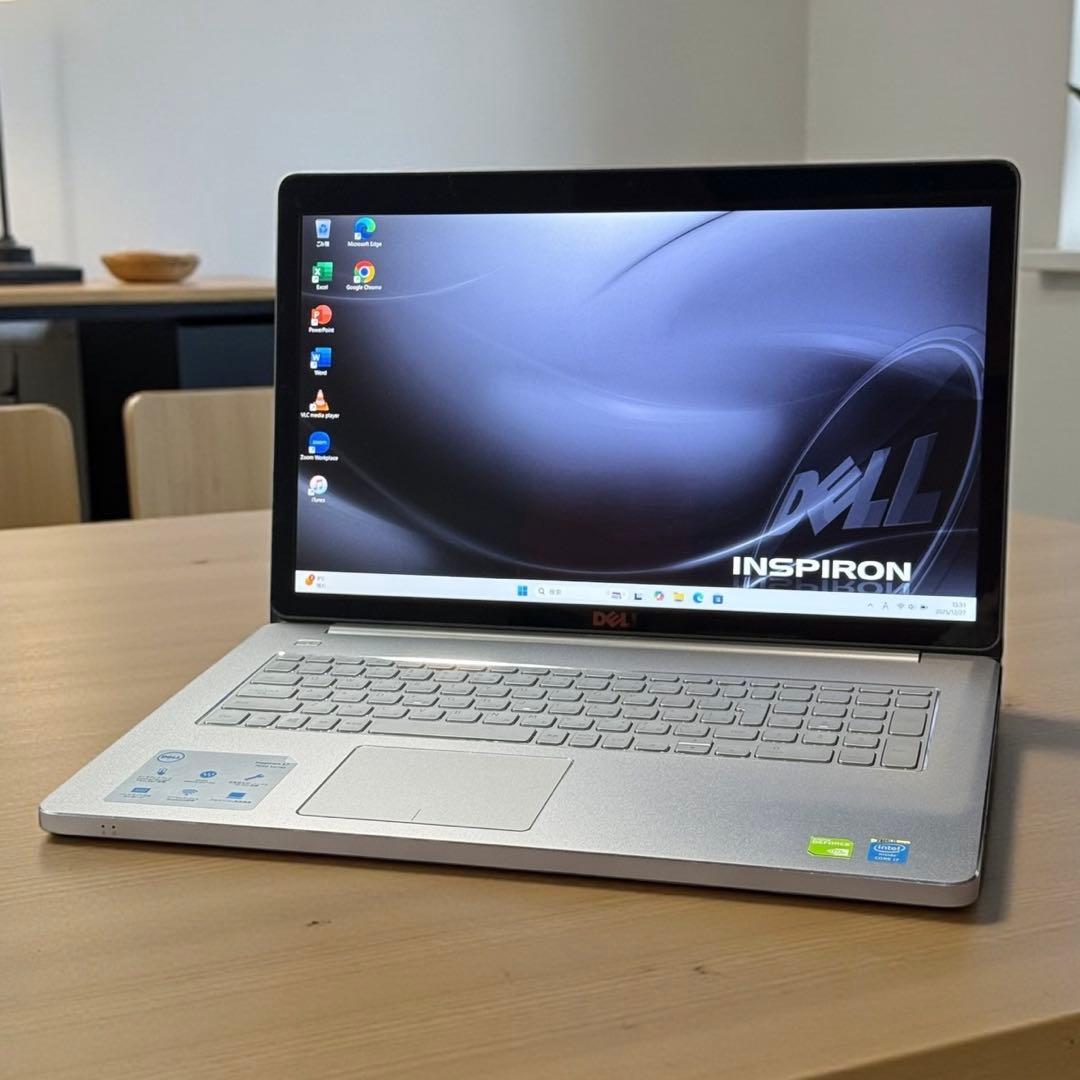 DELLノートパソコン 美品 i7 新品SSD1TB 大画面 タッチパネル 静音