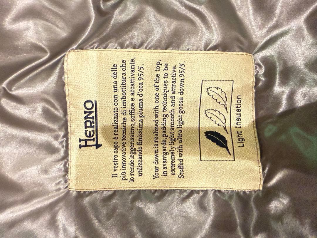 Herno グレー ロングダウンジャケット