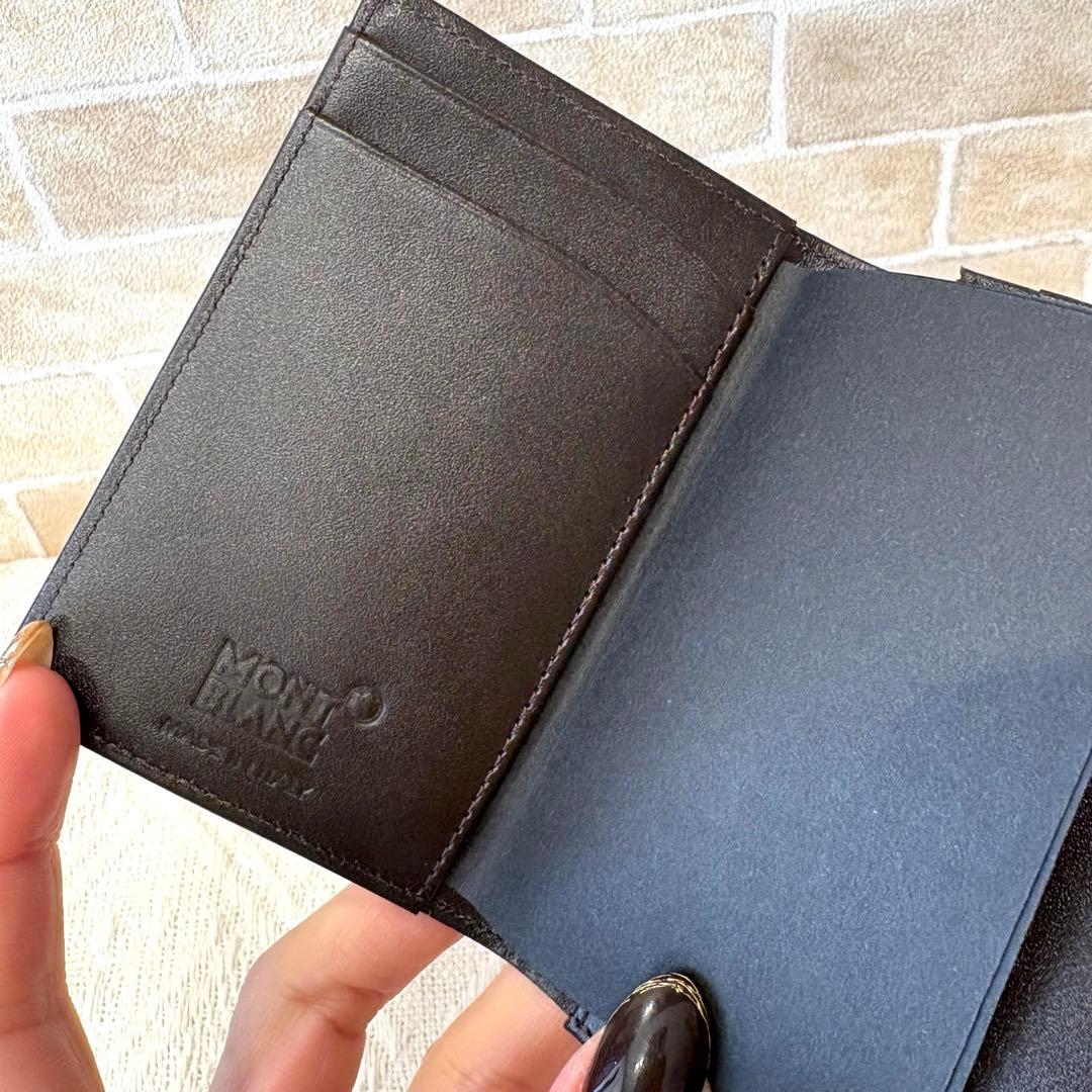 新品未使用 MONTBLANC モンブラン ブラック 名刺入れ【34】