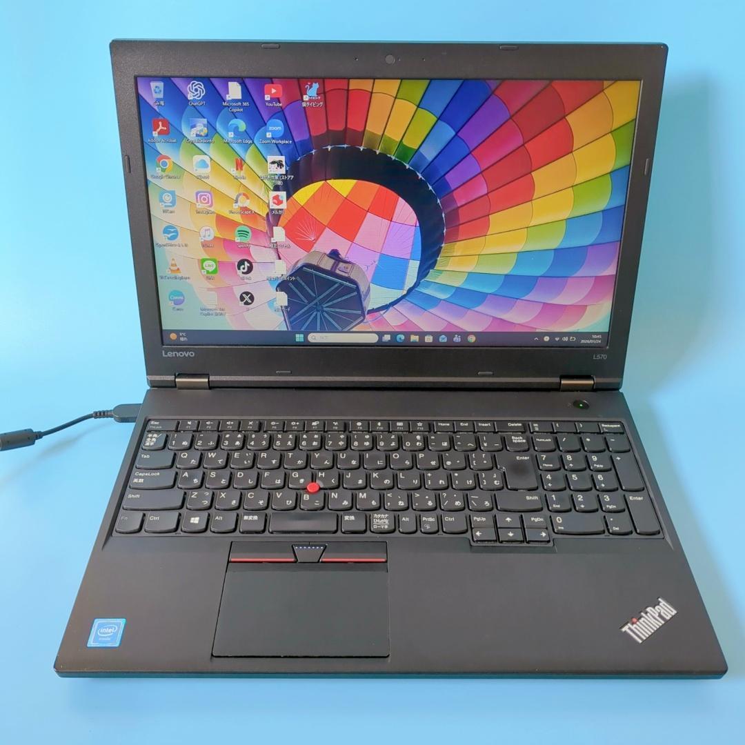 美品⭐特大1TB‼️⭐メモリ8GBで快適⭐設定済ですぐ使える⭐黒ノートパソコン