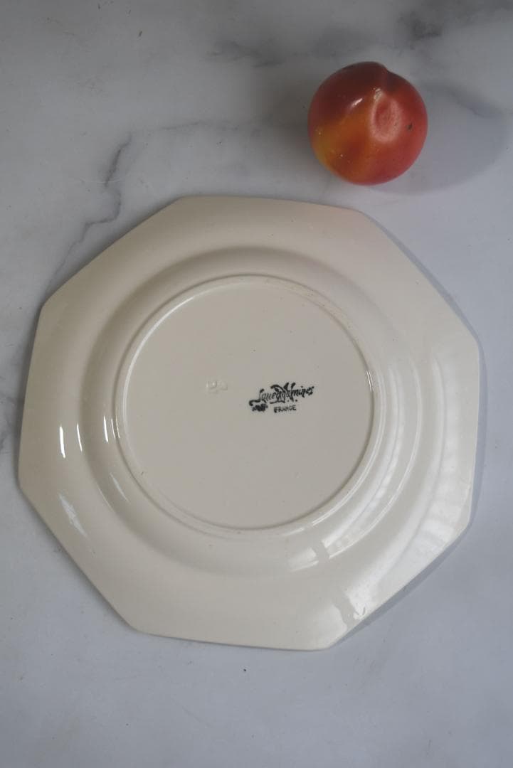 超美品　サルグミンヌ　オクトゴナル皿（24.5㎝）　フランスアンティーク