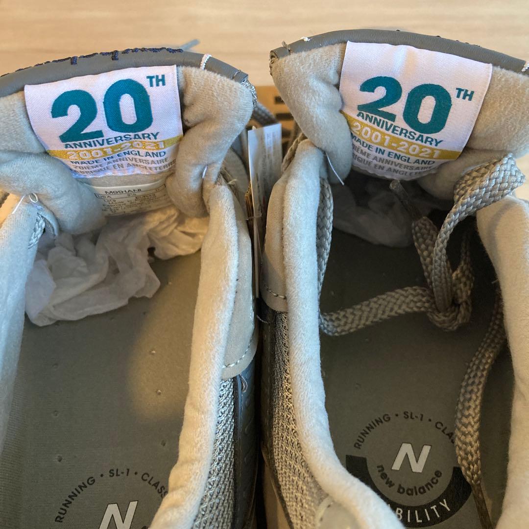 【新品未使用】New Balance 991 20周年限定　グレー スニーカー