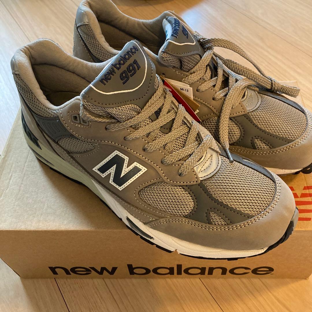 【新品未使用】New Balance 991 20周年限定　グレー スニーカー