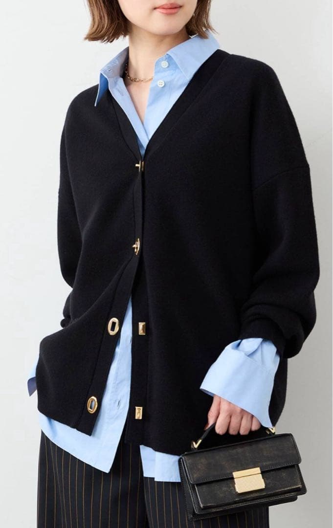 【週末限定SALE】Rpritカーディガン　ブラック