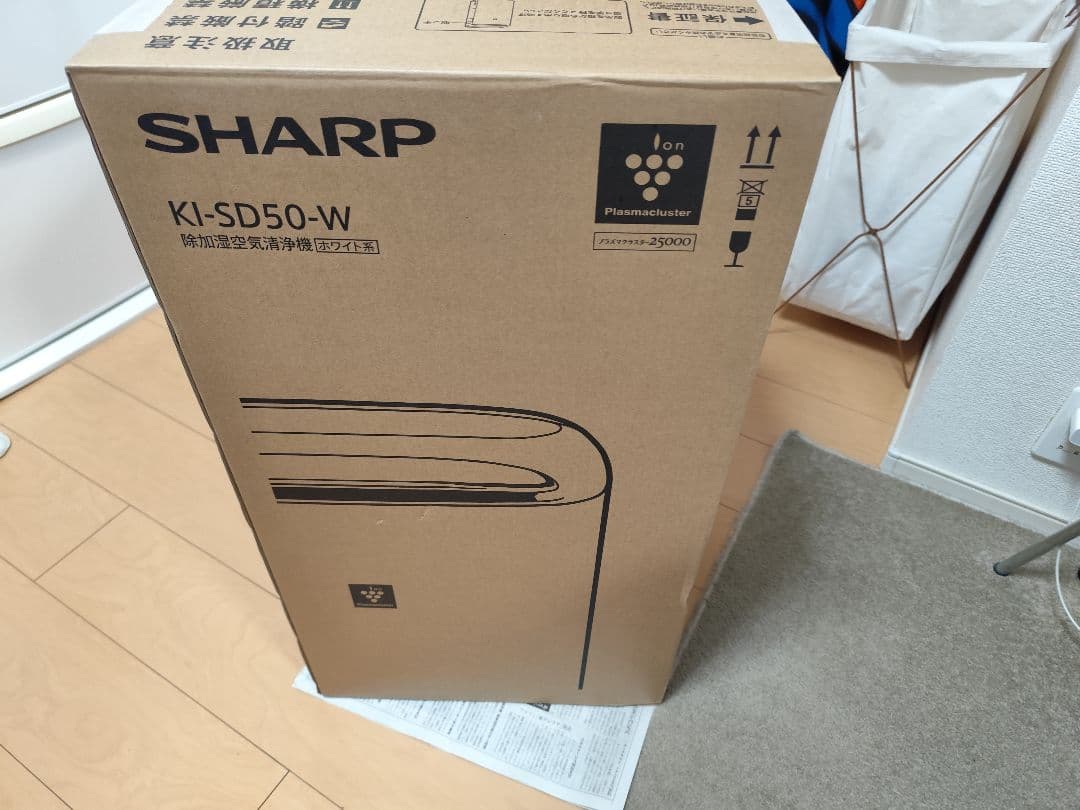 空気清浄機 ホワイト タッチ式操作パネル