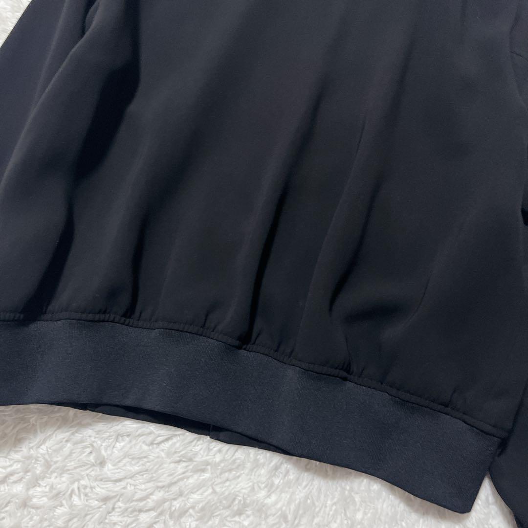 ほぼ未使用✨セオリー　ノーカラージャケット　ジップアップブルゾン　黒　S