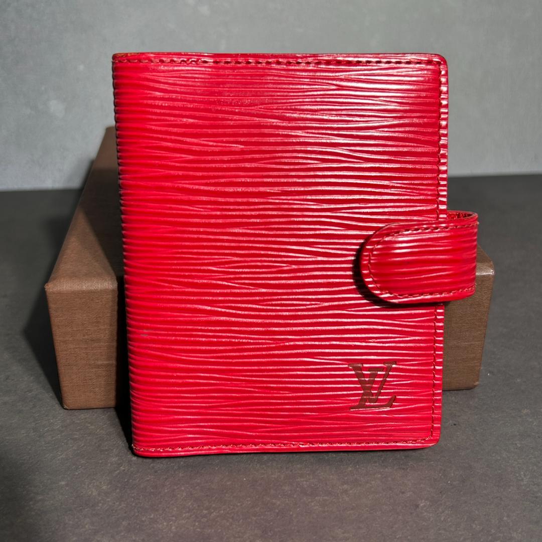 ルイヴィトン 名刺入れ/手帳カバー アジェンダ ミニ エピレザー（極美品）
